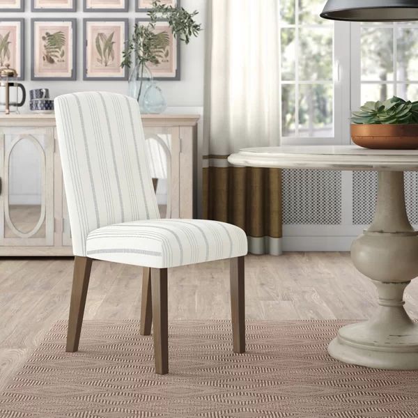 Lake Kathryn Stripe Upholstered Dining Chair (Set of 2) | Wayfair North America