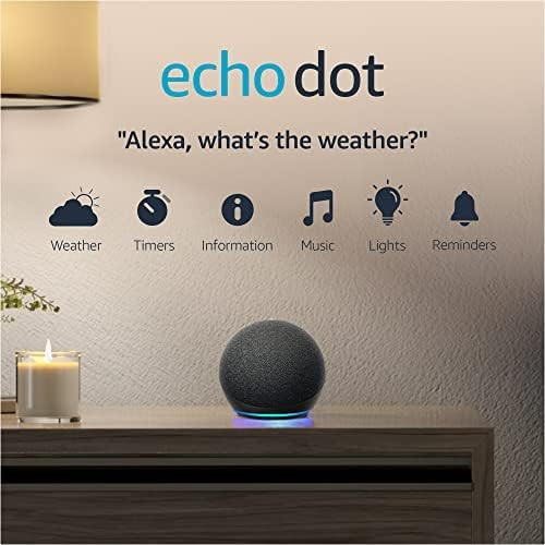 Echo Dot (4th Gen) | Smart speaker with Alexa | Charcoal | Amazon (US)