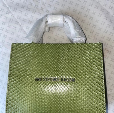 brandon blackwood snakeskin sage tote | eBay US