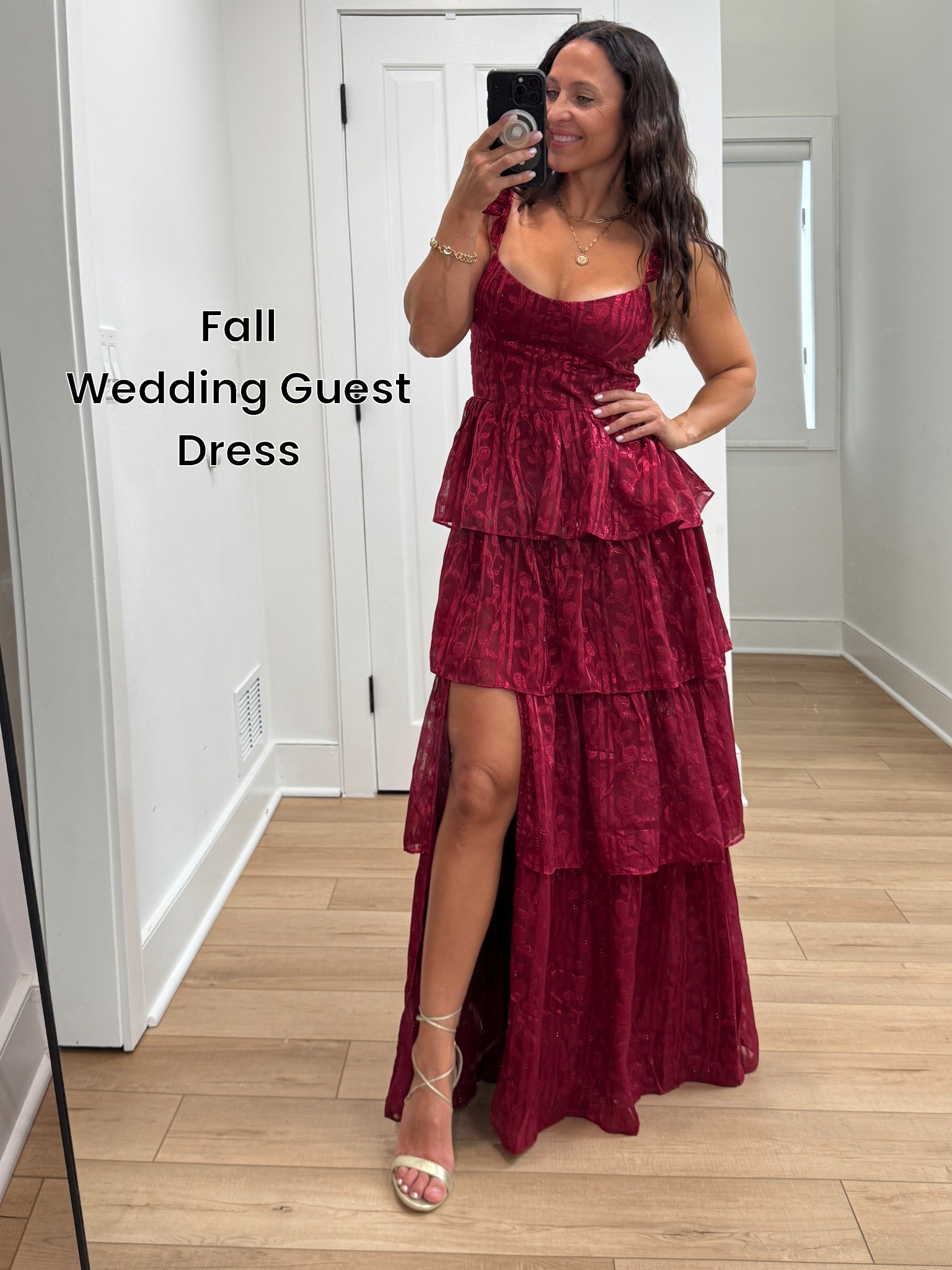 fall wedding guest dress / wearing a size small - fits true to size. i’m 5’4” with 4” heels on. 

#LTKSaleAlert #LTKWedding #LTKFindsUnder100