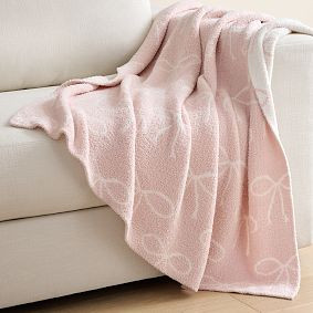 Cozy Bow Reversible Throw | Pottery Barn Teen
