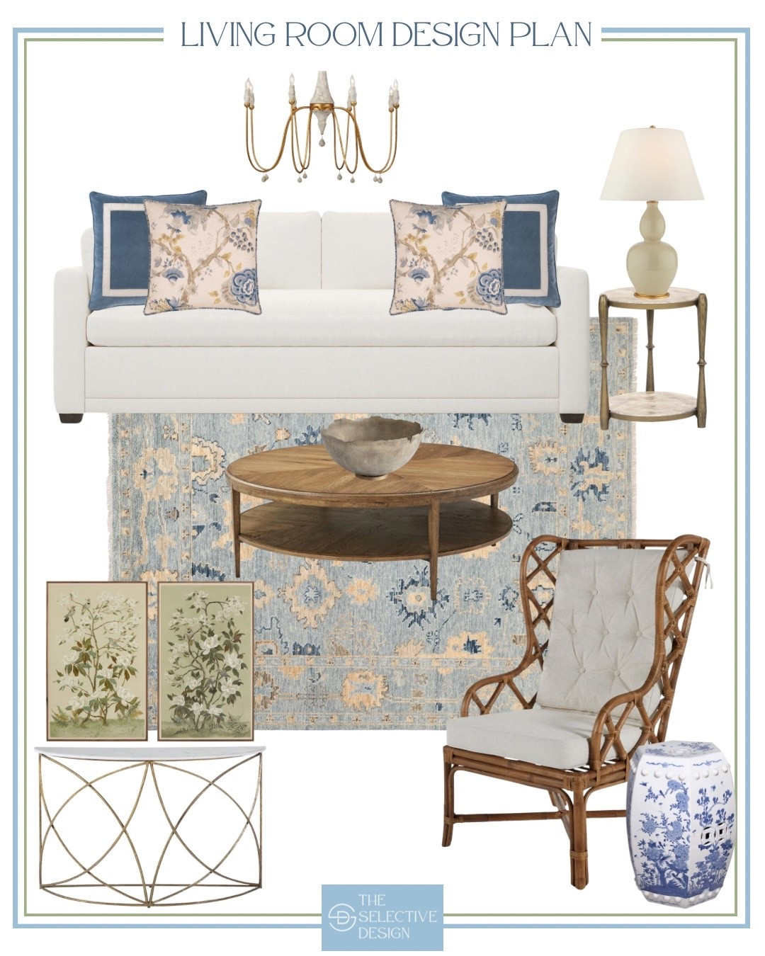 Chinoiserie accents, layered blues, and timeless textures come together in this traditional living room design - a classic, curated, and effortlessly elegant living room.

Shop the design on sale - up to 40% off!  

#ad @Shop.LTK #liketkit @Kathykuohome #Lovewhereyoulive

Classic living room design | Grandmillennial living room design | traditional living room design | living room decor on sale | living room inspo 

#LTKCyberWeek #LTKSaleAlert #LTKHome