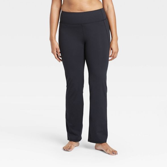 Women's Contour Power Waist Mid-Rise Straight Leg Pants - All in Motion™ | Target