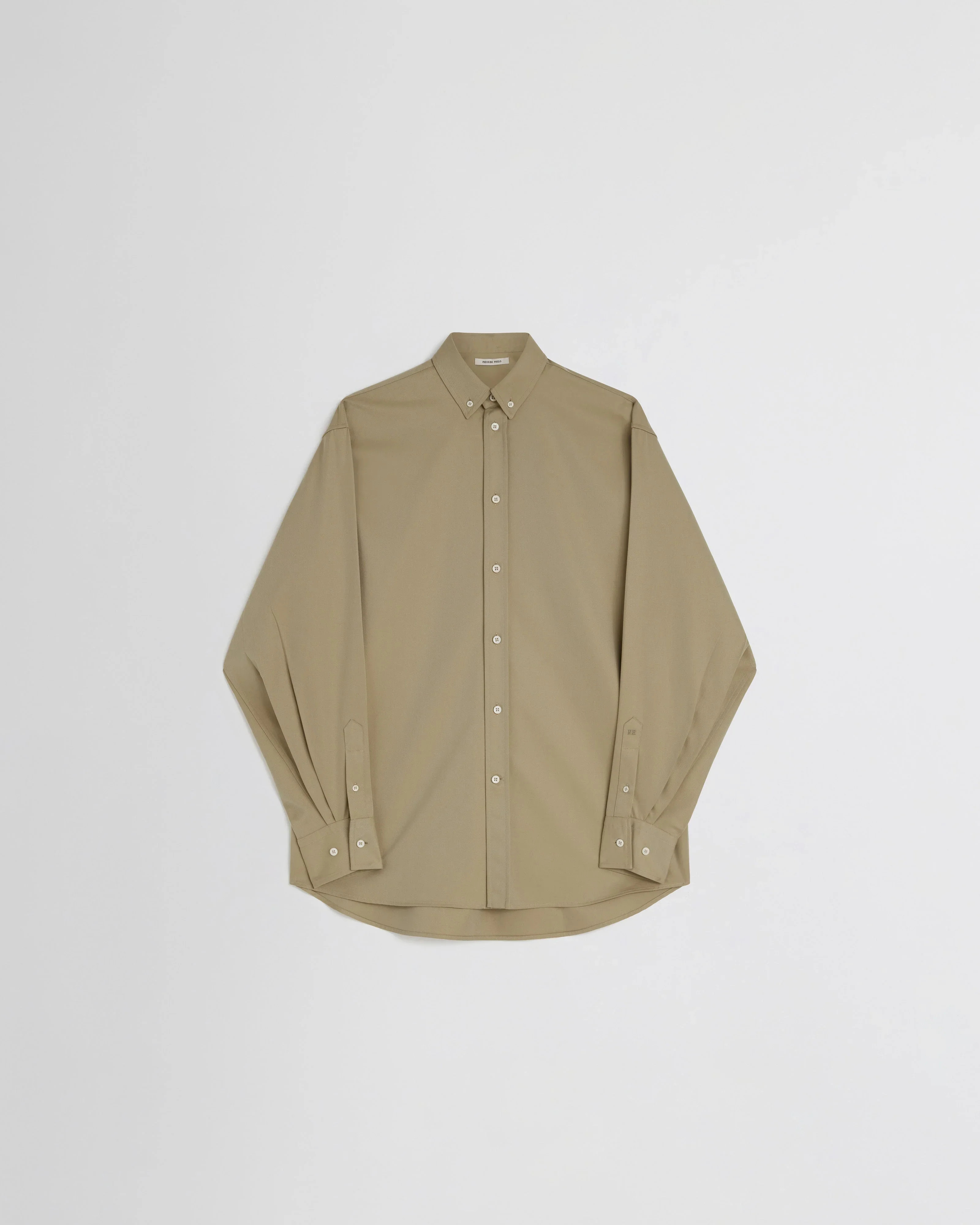 Phoebe Philo Button-Down Collar Shirt — Beige - FR 38 | Italist Inc.