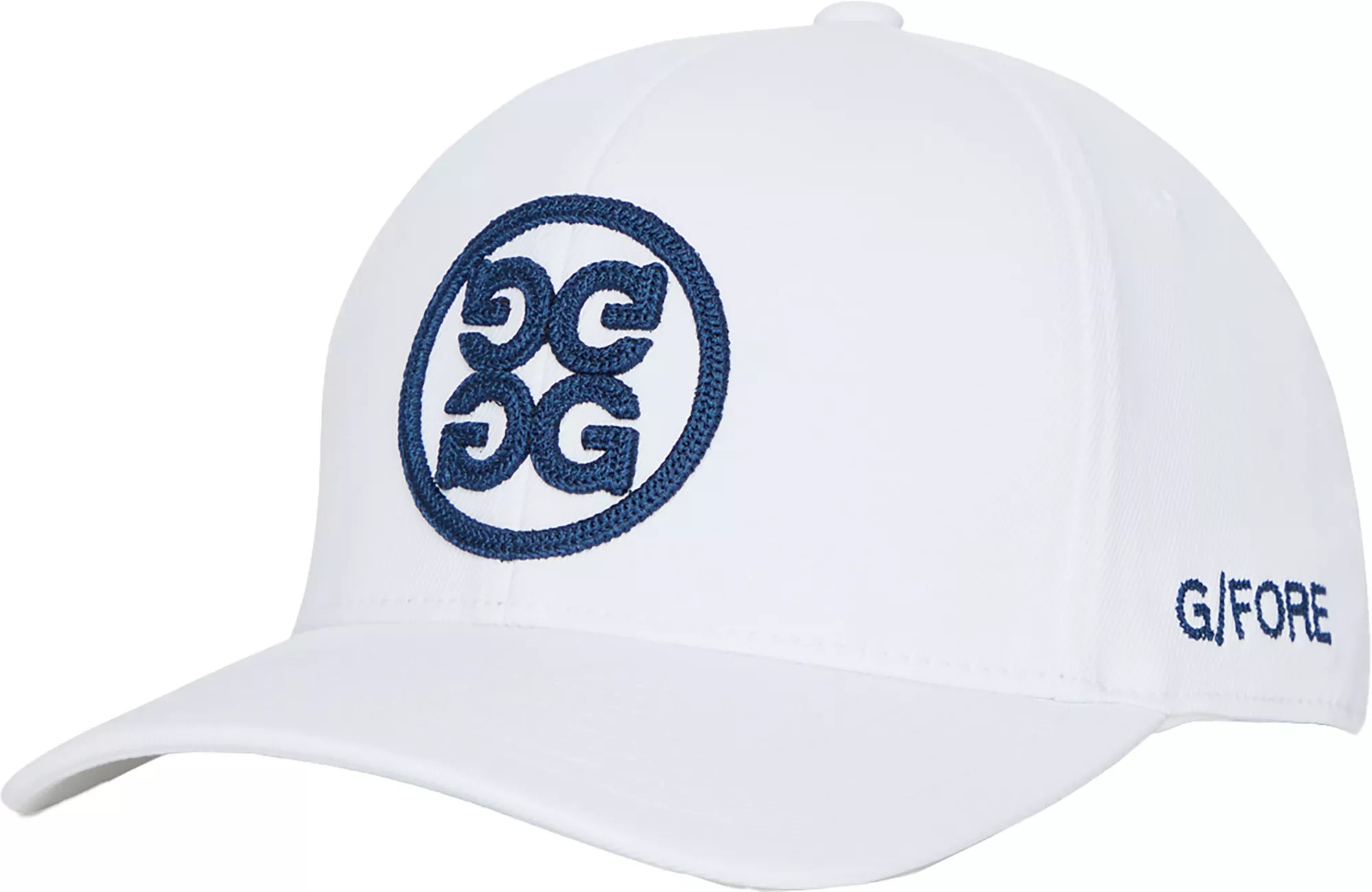 G/FORE Adult Circle G's Stretch Twill Chainstitch Snapback Golf Hat, Men's, Snow White | Golf Galaxy