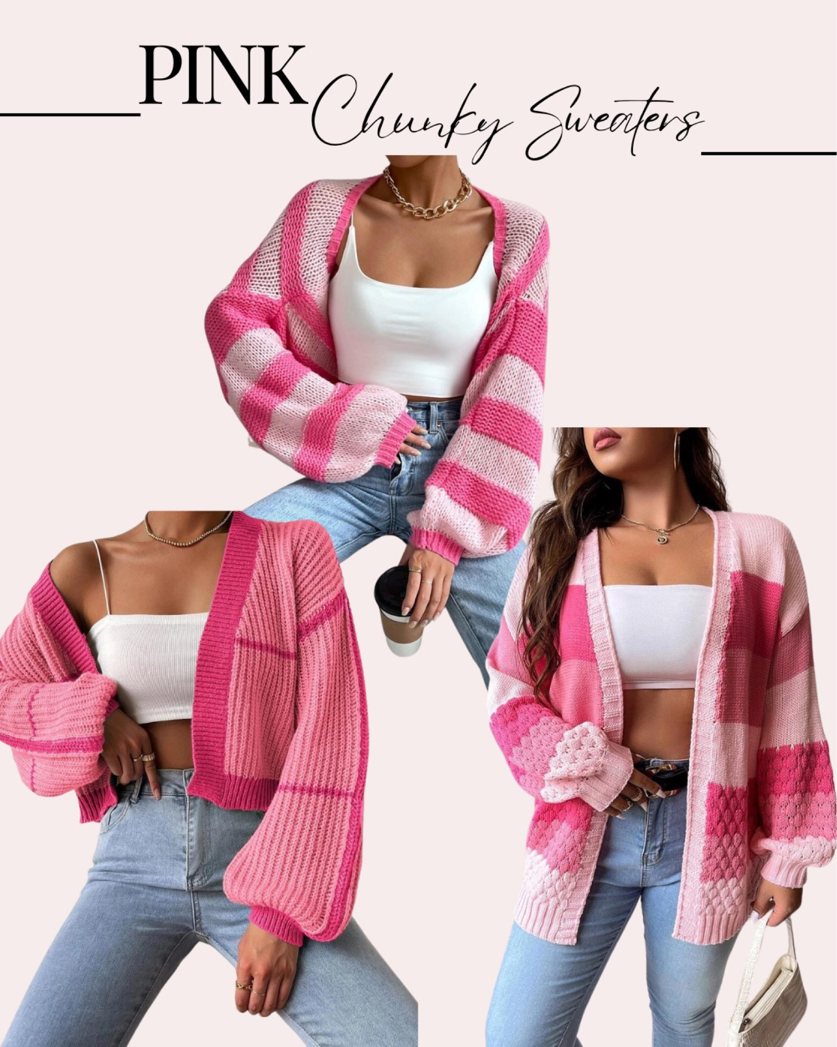 Pink Valentine’s Day sweaters low cost fast fashion pink sweaters
Light pink dark pink 
Cardigan Valentine’s Day vday fashion hearts striped sweater 

#LTKfindsunder50 #LTKSeasonal #LTKstyletip