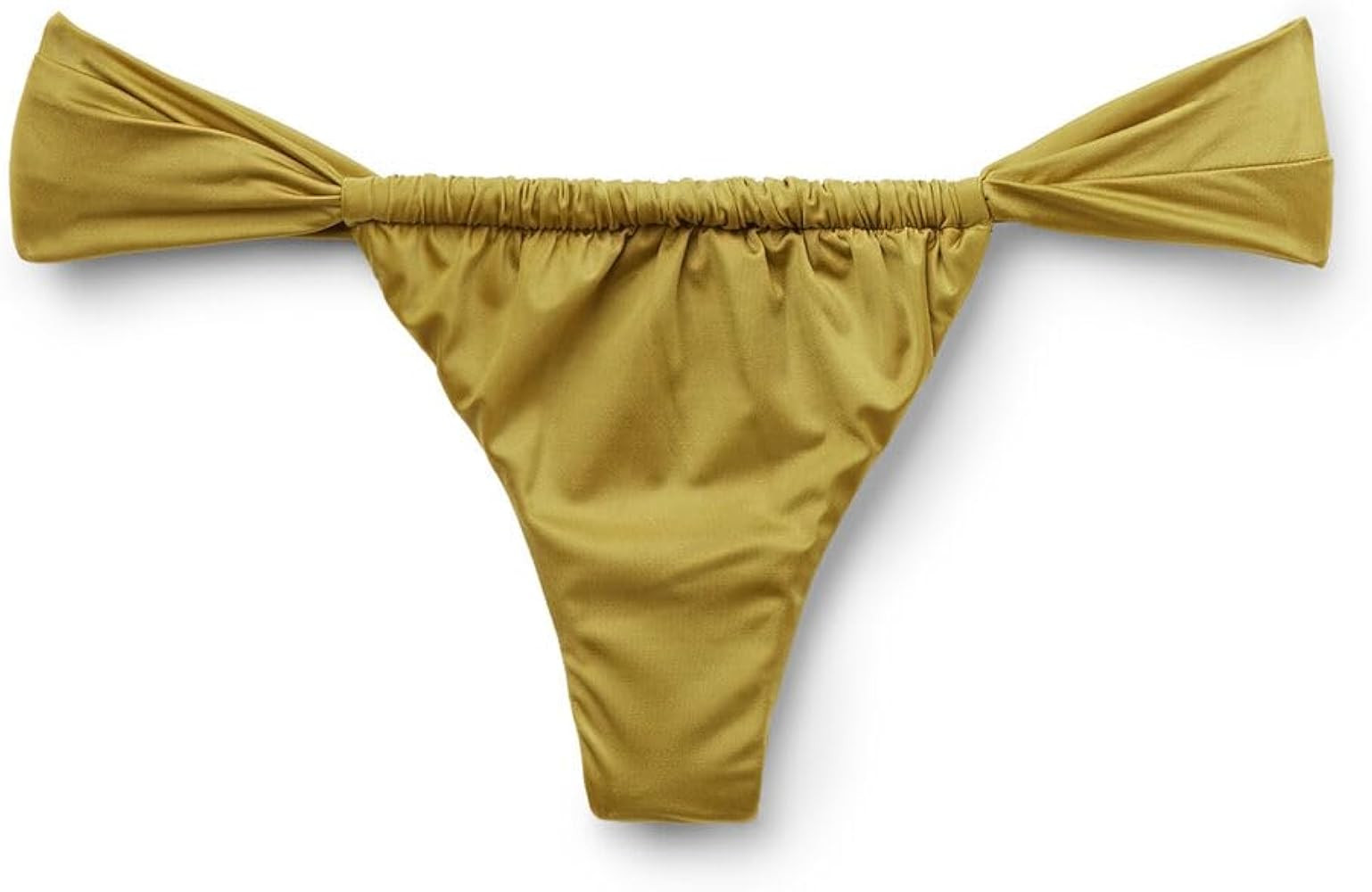 CALZEDONIA Woman's String Brazilian Swimsuit Bottom Shiny Satin | Amazon (US)