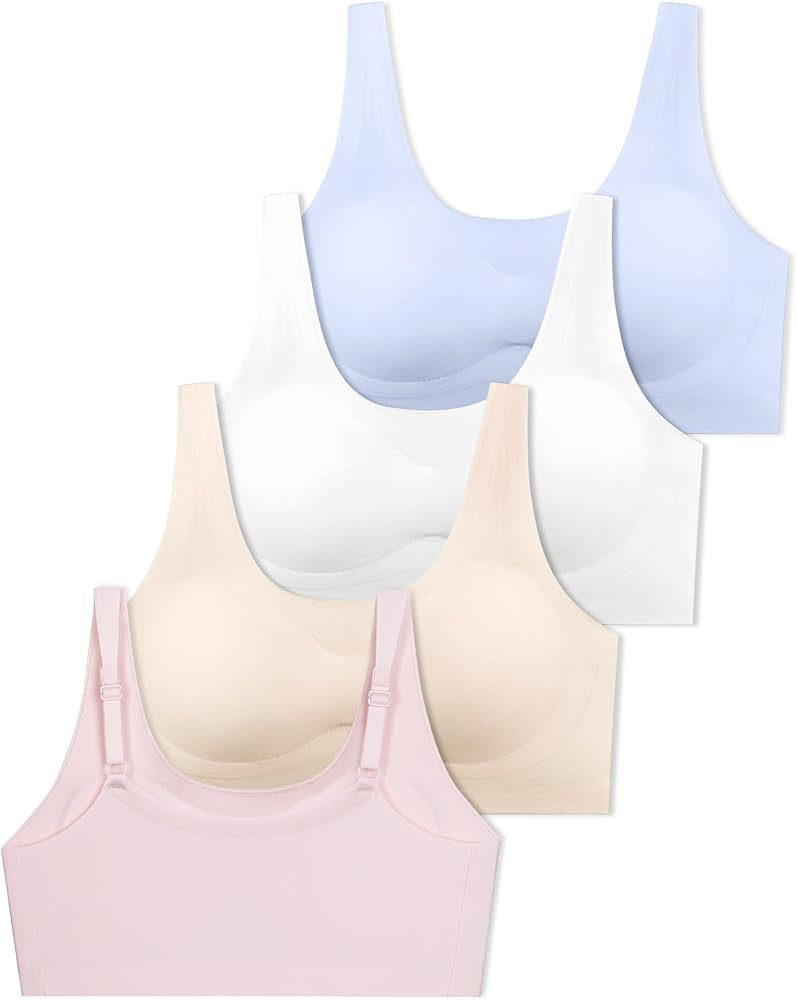 SALIA GIRL Training Bras for Girls 10-16 with Adjustable Straps, Tween Sports Seamless Bras with ... | Amazon (US)