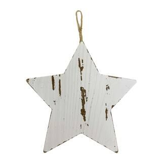 6ct. 5" Whitewashed Wood Star Ornaments by ArtMinds™ | Michaels Stores