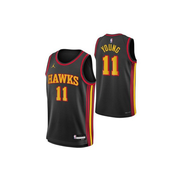 Kids' Atlanta Hawks Trae Young #11 Nike 2022 Statement Jersey XLarge Black | Scheels