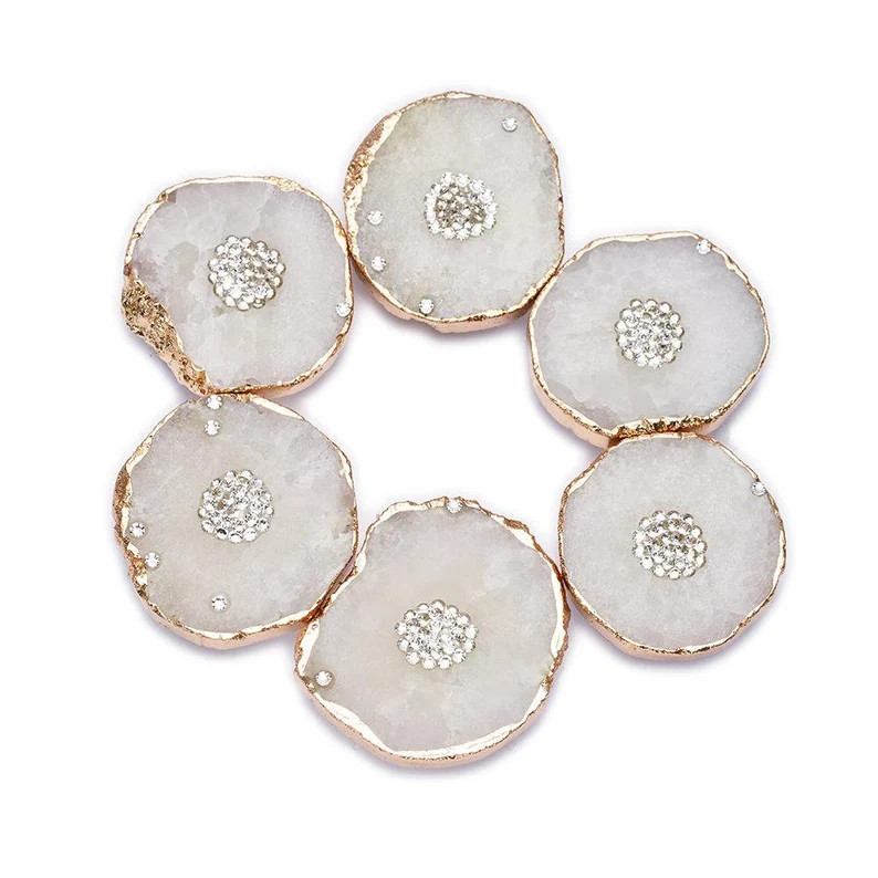 Kaya Zen White Agate Stone Crystal Phone Grip Premium Druzy Quartz Crystal Natural Gemstone With ... | Etsy (US)