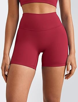 INGIA Womens High Waist No Front Seam Scrunch Butt Biker Shorts 5 Inches V-Back Scrunch Booty Gym... | Amazon (US)