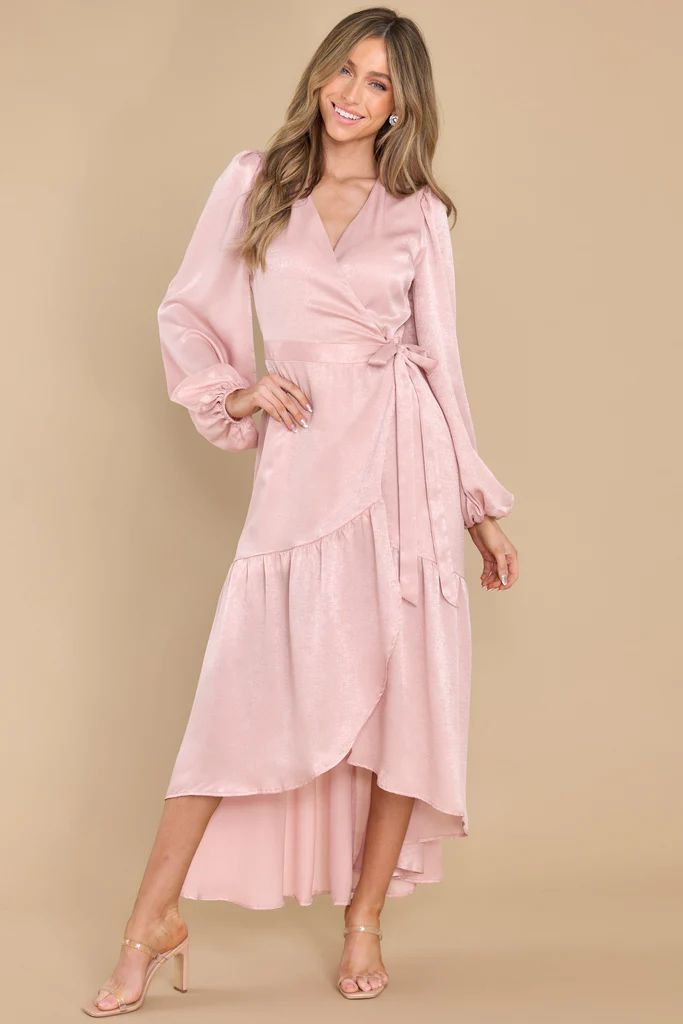 You Enchant Me Dusty Pink Maxi Dress | Red Dress 