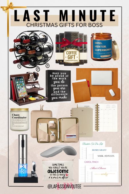 Impress the boss with Last Minute Christmas Gifts that strike the perfect balance of professionalism and thoughtfulness. From sleek office accessories to everyday essentials, find presents that reflect your appreciation for their leadership. Elevate your gift game and make this season a winning moment in your professional rapport.

#LTKGiftGuide #LTKSeasonal #LTKHoliday