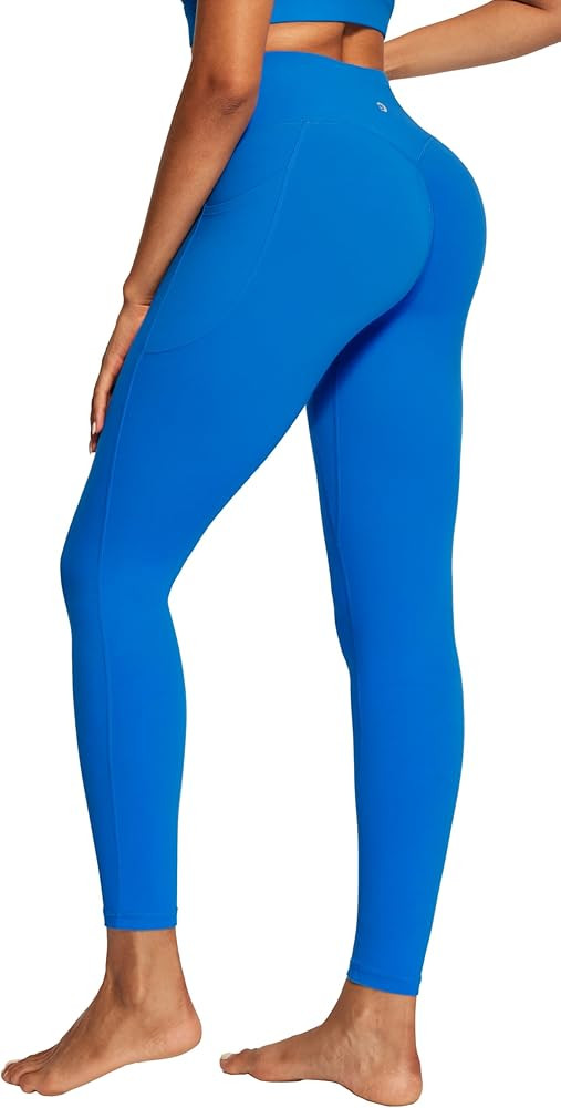 IUGA Invisible Scrunch Butt Lifting Leggings for Women No Front Seam Gym Leggings with Pockets Yoga Pants Tummy Control | Amazon (US)