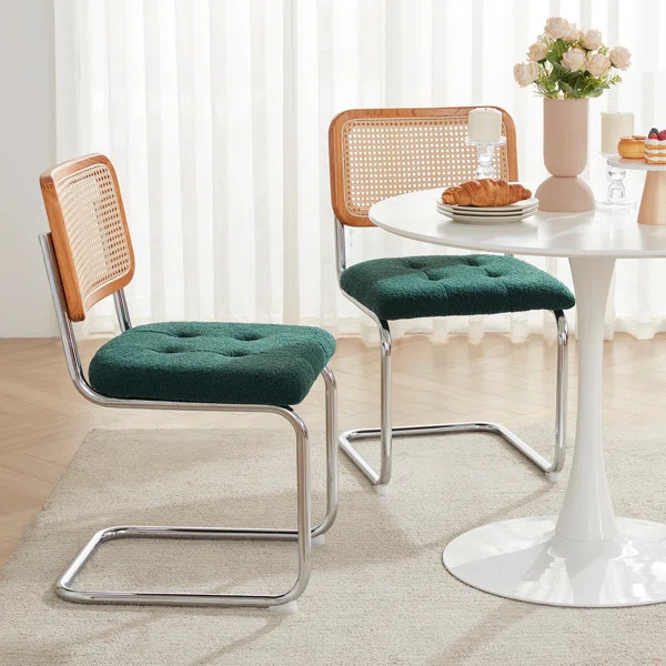 Kubiak Boucle Upholstered Side Dining Chairs (Set of 2) | Wayfair North America