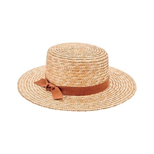 Women's San Diego Hat Company Wheat Straw Boater Wsh1203, Size: One Size (21), Natural | Shoes.com
