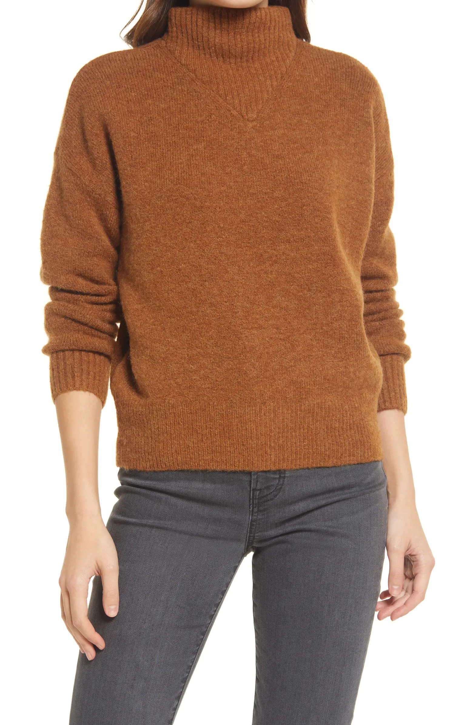 Madewell Dillon Mock Neck Pullover Sweater | Nordstrom | Nordstrom