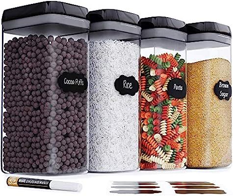 Chef's Path Airtight Extra Large Food Storage Container - 4 PC Set/All Same Size - Kitchen & Pant... | Amazon (US)