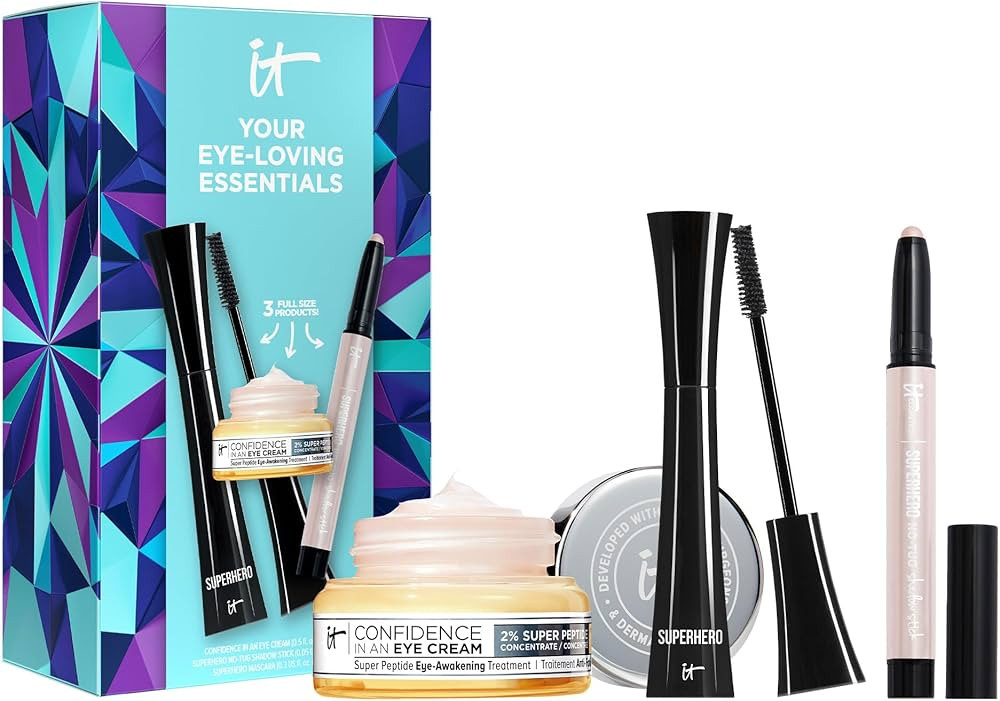 IT Cosmetics Your Eye-Loving Essentials Gift Set – 3-Piece Makeup + Skincare Kit – Includes M... | Amazon (US)