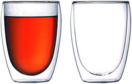 Bodum Pavina Double Wall Glass, Medium, 12-Ounce, Clear Set of 2 | Amazon (CA)