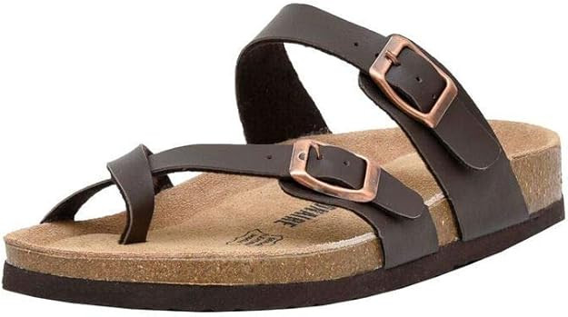 CUSHIONAIRE Women's Luna Cork Footbed Sandal With +Comfort | Amazon (US)
