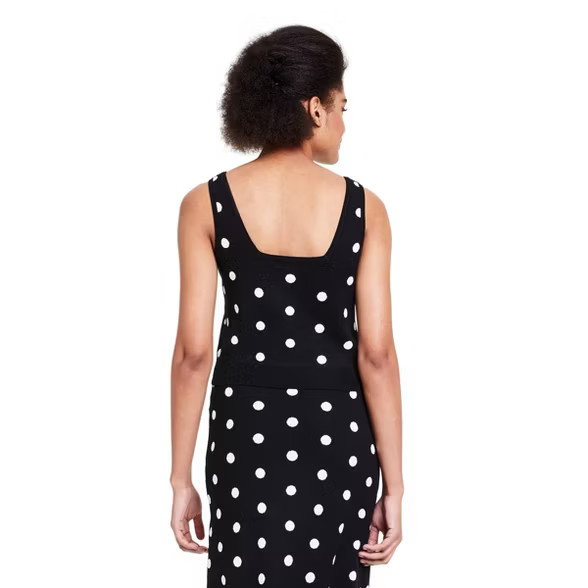 Women's Polka Dot Tank Top - Victor Glemaud x Target Black | Target