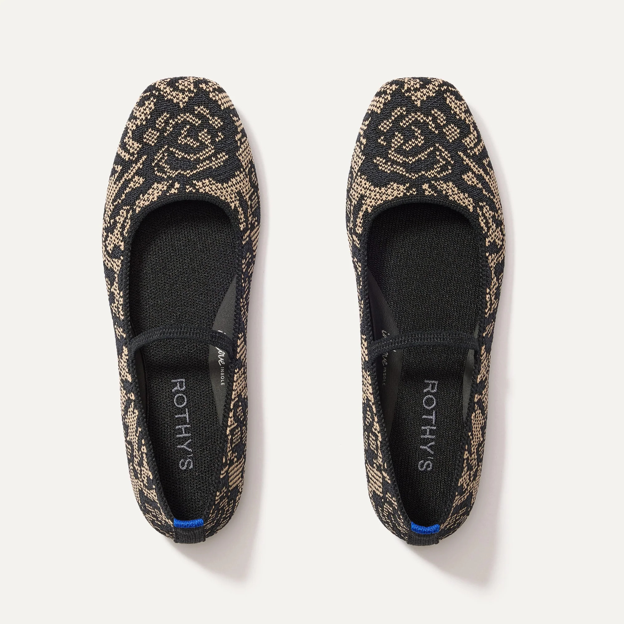 The Max Square Mary Jane in Chantilly Noir | Rothy's | Rothy's