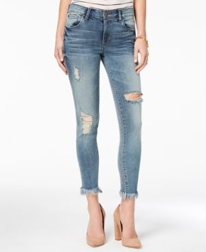 Sts Blue Emma Mid Rise Extreme Fray-Hem Skinny Jeans | Macys (US)