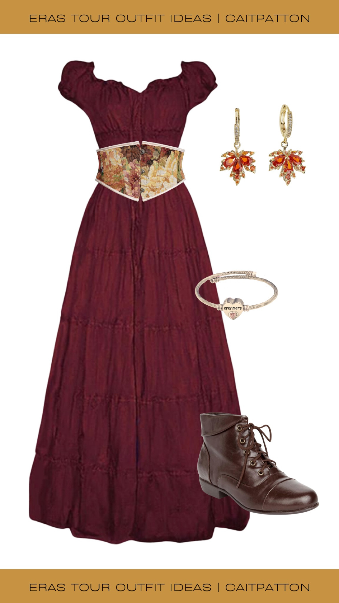 Evermore outfit ideas, evermore outfits, evermore era outfits, eras tour outfit ideas, eras tour outfits, Taylor swift evermore, Taylor swift eras tour, Taylor swift outfits, Taylor swift outfit, evermore album, ren faire outfits, medieval dress, cottagecore dress, corset, fall corset, fall boots, brown boots, ren faire boots, fall earrings, leaves earrings; evermore bracelet 

#LTKFindsUnder100 #LTKShoeCrush #LTKParties