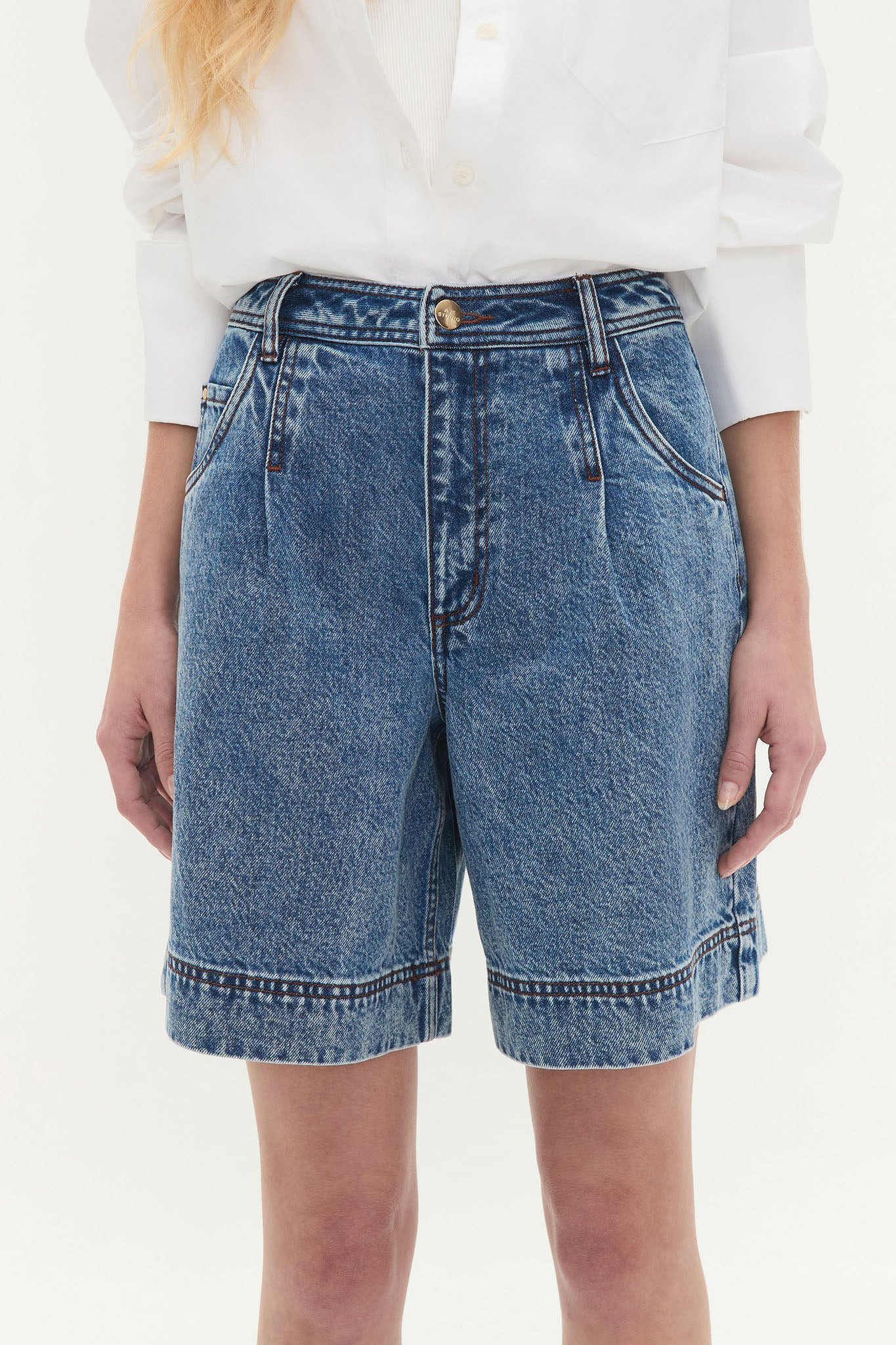 Flynn Longline Denim Short | aje. (Australia and New Zealand)