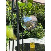 Disco Ball Planter - Hanging Plant Hanger Silver Mirror Semi | Etsy (US)