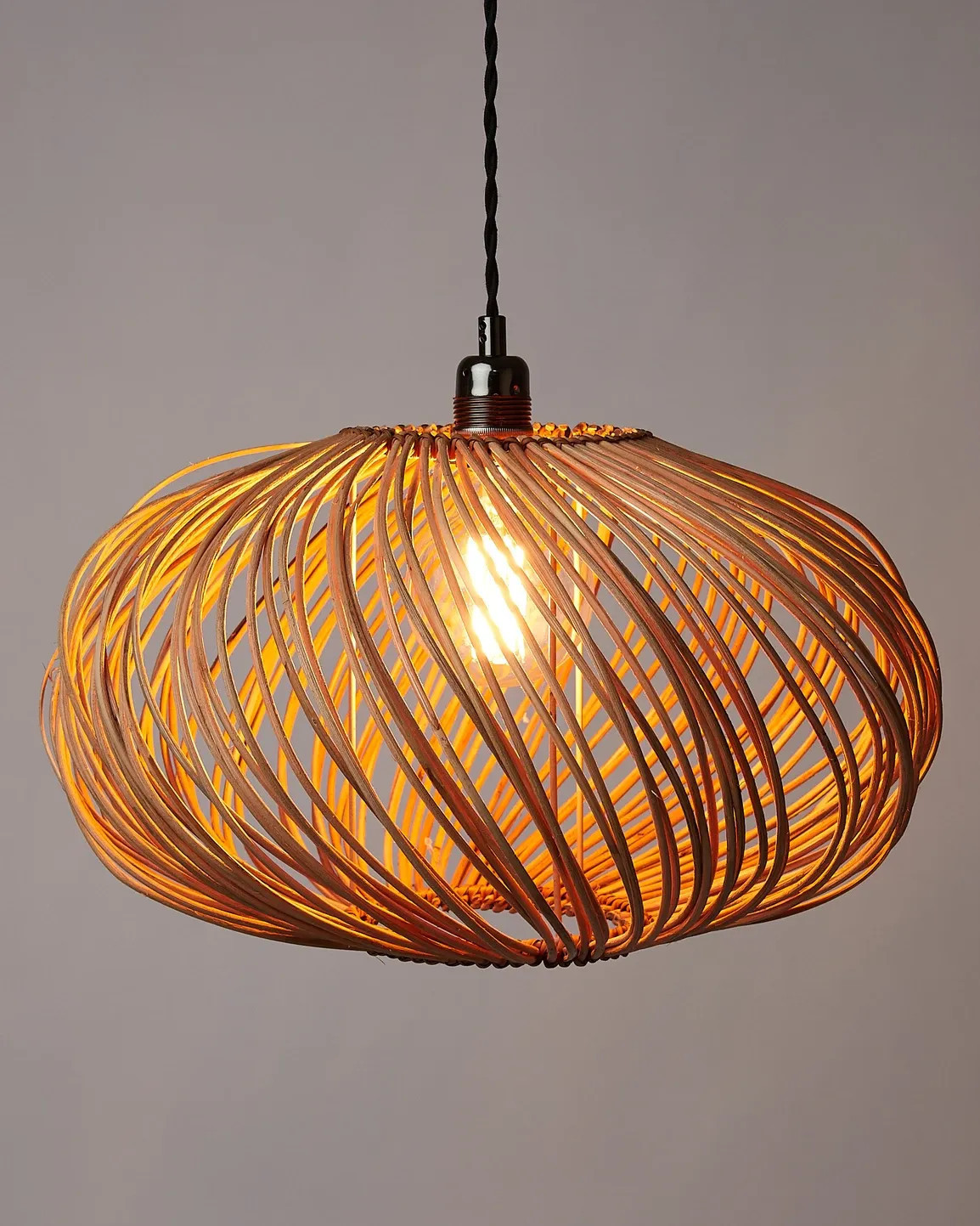 Espiral Rattan Pendant Lampshade | Oliver Bonas | Oliver Bonas (Global)