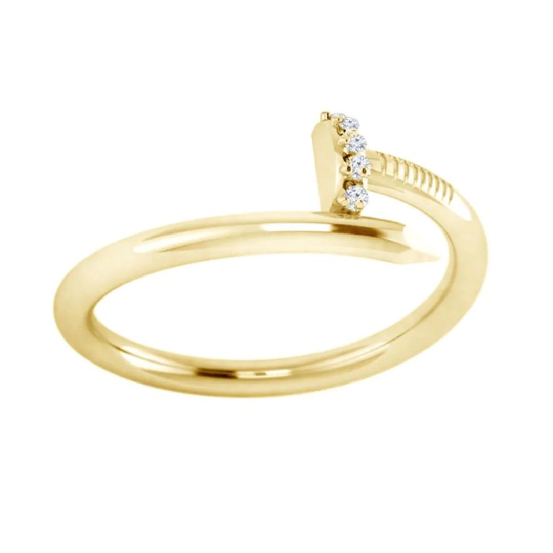 Heira Diamond Nail Ring | RW Fine Jewelry