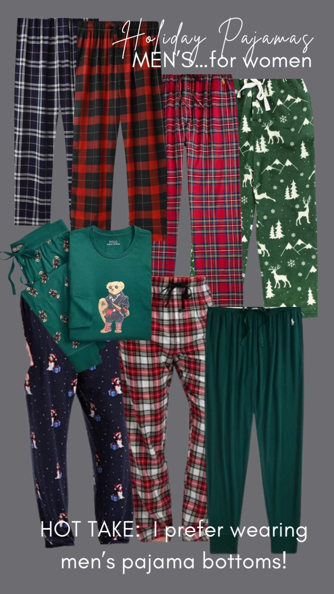 ✨ HOT TAKE ALERT! ✨ When it comes to cozying up for the holidays, I’m stealing from the men's side of the aisle! 😉 Seriously, men's pajama bottoms are the unsung heroes of loungewear.

Why I Love Them:
* Loose Fit: Maximum comfort, zero restrictions. Hello, cookie season! 🍪
* Fun Patterns: Gimme all the classic plaids and festive prints!
* Ultimate Versatility: They pair perfectly with my favorite tees, oversized sweatshirts, or a chunky knit sweater. Effortless style, supreme comfort. 😴

Shop my favorites (and maybe size down a bit!) 

#menspajamas #holidaypajamas #loungewear #cozyvibes #plaid

#LTKGiftGuide #LTKHoliday #LTKOver40