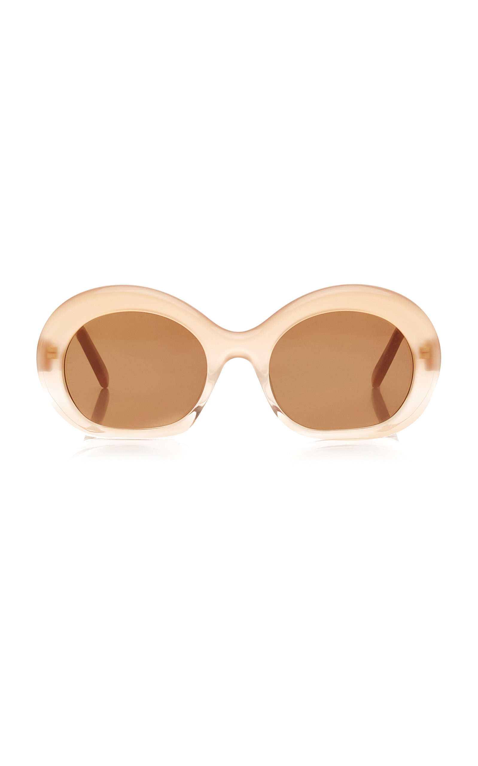 Loewe - Women's Halfmoon Oversized Round-Frame Acetate Sunglasses - Pink - OS - Moda Operandi | Moda Operandi (Global)