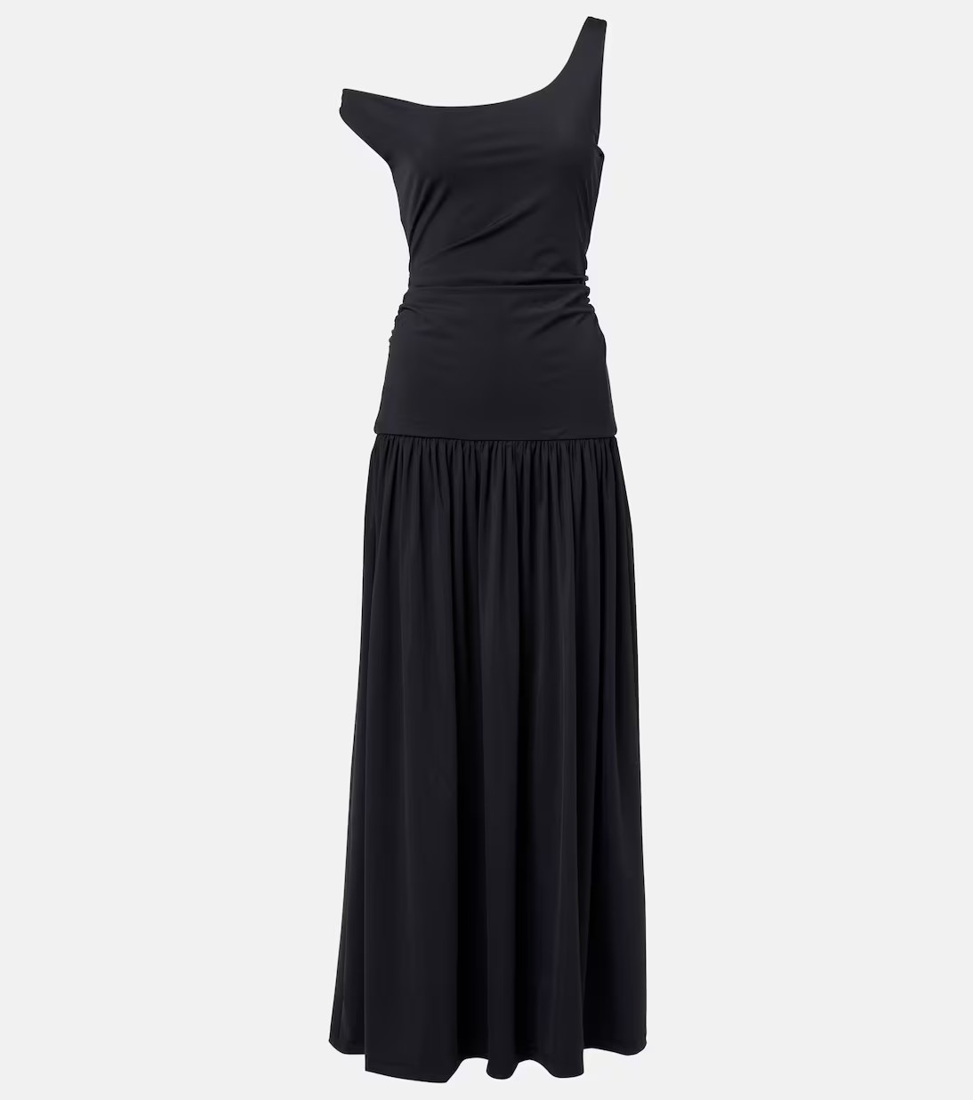 One-shoulder plissé maxi dress | Mytheresa (UK)