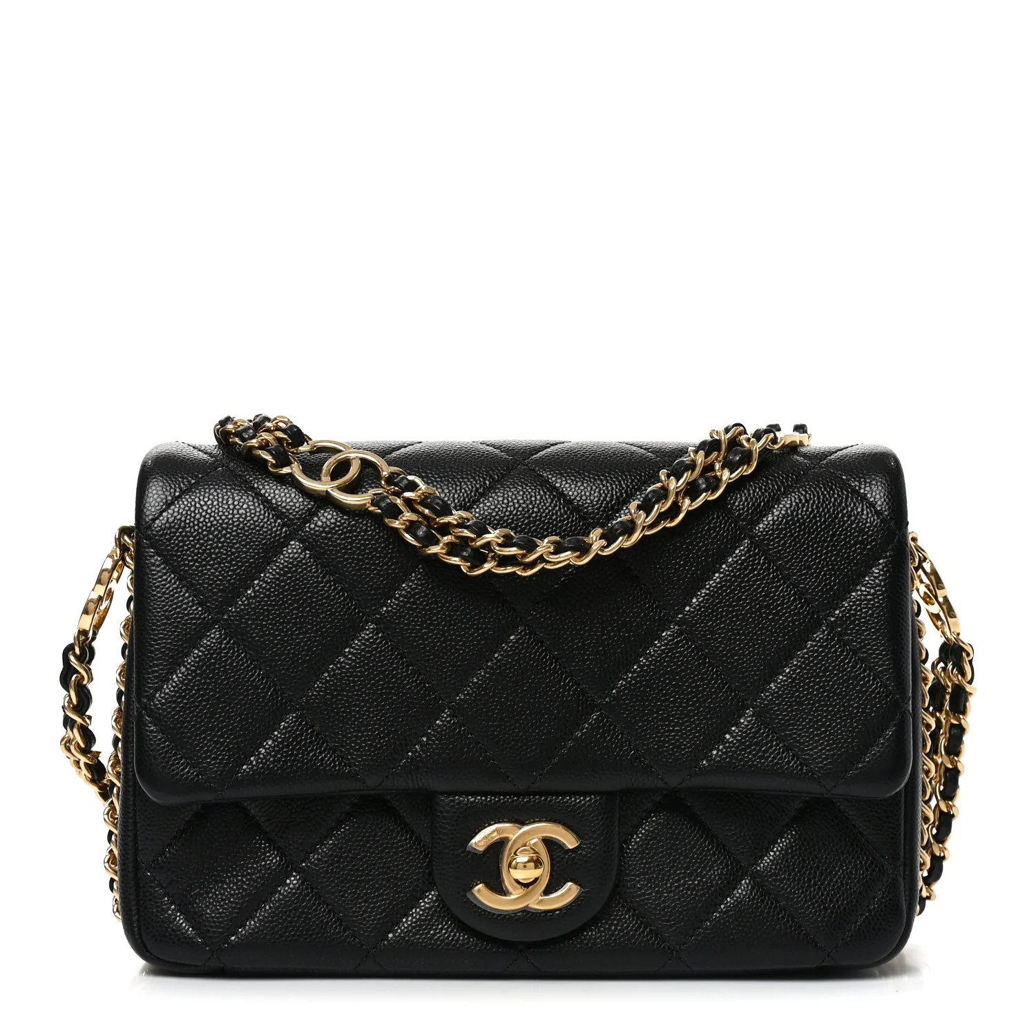 Caviar Quilted Mini CC You Flap Black | FASHIONPHILE (US)