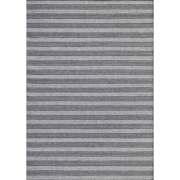 Magnolia Home by Joanna Gaines x Loloi Indoor / Outdoor Charlie Silver / Bark Area Rug | Wayfair North America