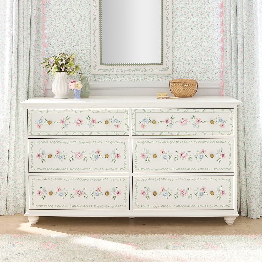 Hill House Home Chelsea 6-Drawer Wide Dresser (58.5w x 19d") | Pottery Barn Teen