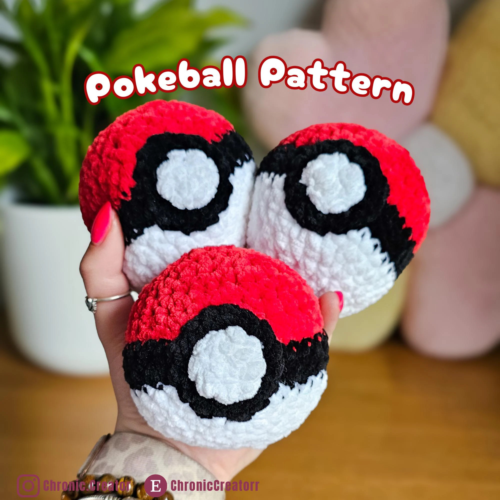Poké Ball Crochet Pattern | Easy Amigurumi Plush (PDF Pattern) | Etsy (Global)