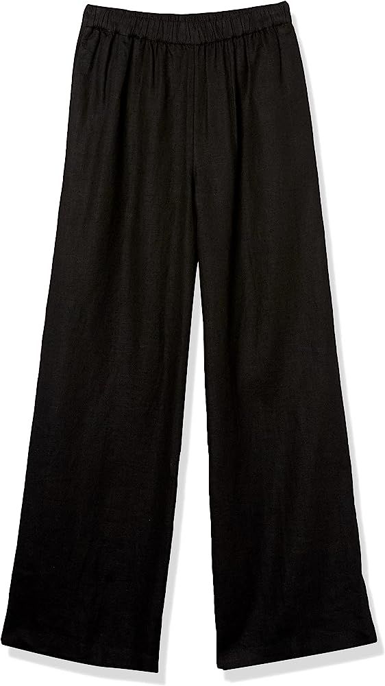 The Drop Women's Finley Relaxed Linen Pull-on Wide Leg Pant | Amazon (UK)