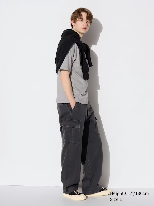 Wide-Fit Denim Cargo Pants | UNIQLO (US)