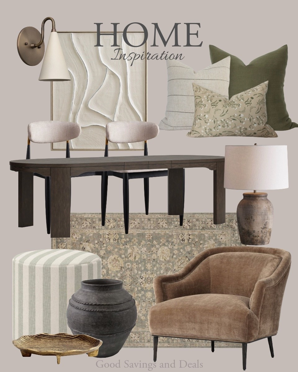 Modern home design. Interior design inspiration for dining room and living room. Modern and moody home finds.

#LTKHome #LTKSaleAlert