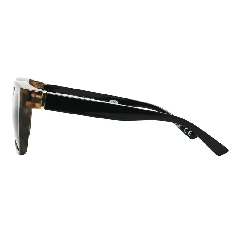 Polar Optics Fashion Women's FO-068 TOR SMK Rectangle Fits over Sunglasses Tortoise | Walmart (US)