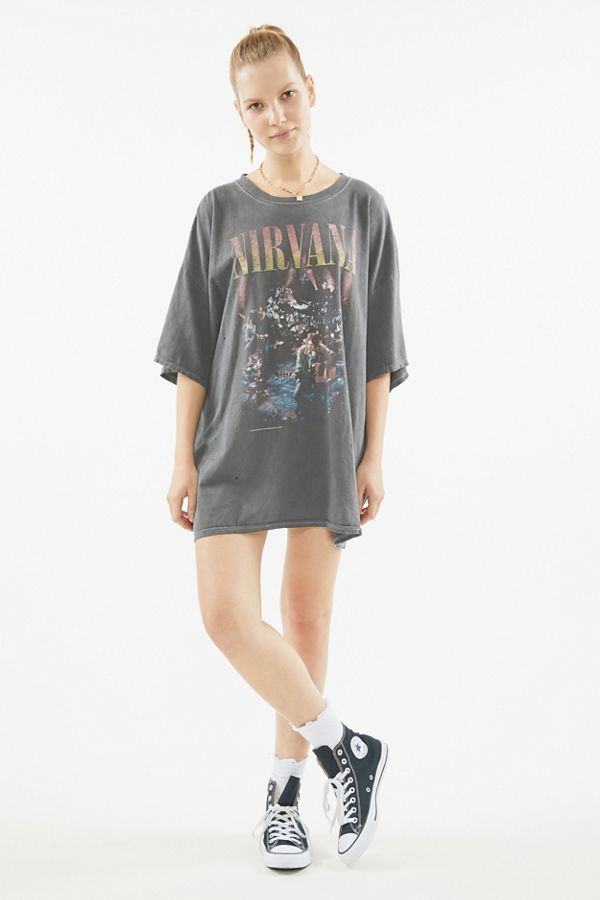 Nirvana Unplugged T-Shirt Dress | Urban Outfitters (US and RoW)