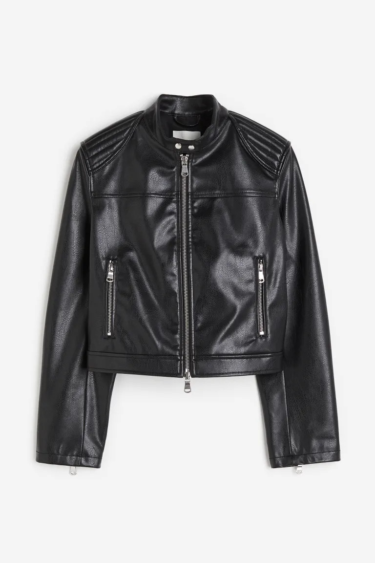Cazadora biker - Negro - MUJER | H&M ES | H&M (FR, IT, ES, PT, BE)