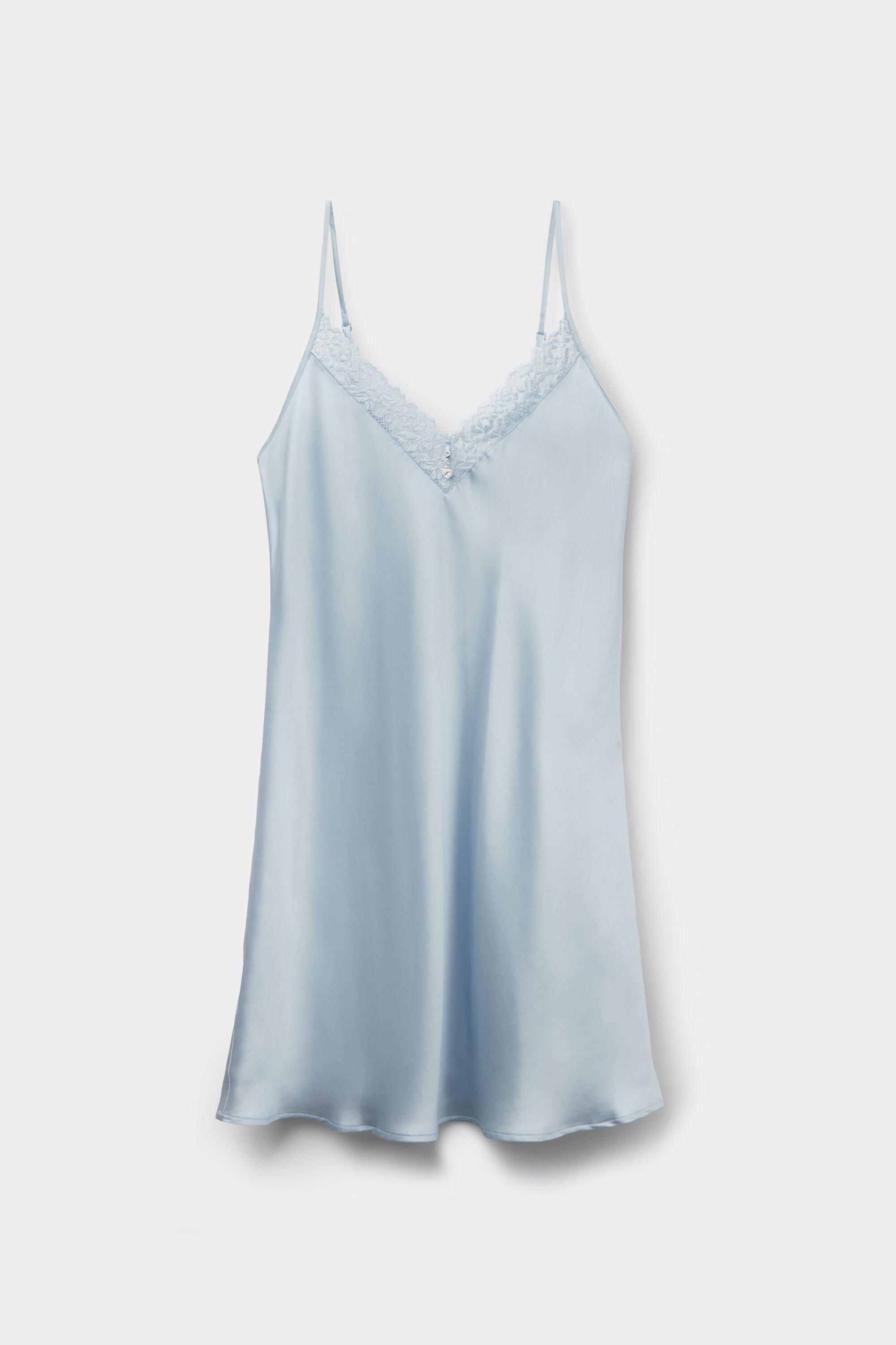 Silky Flowers Silk and Lace Chemise - Intimissimi | Intimissimi (US)