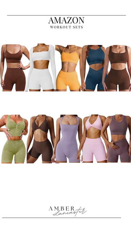 Amazon workout sets! 

Gym outfit, casual outfit, athletic wear 

#LTKfindsunder50 #LTKfindsunder100 #LTKstyletip