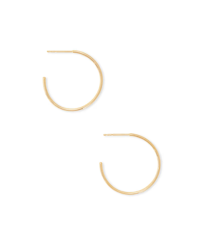 Keeley Small Hoop Earrings in 18k Gold Vermeil | Kendra Scott